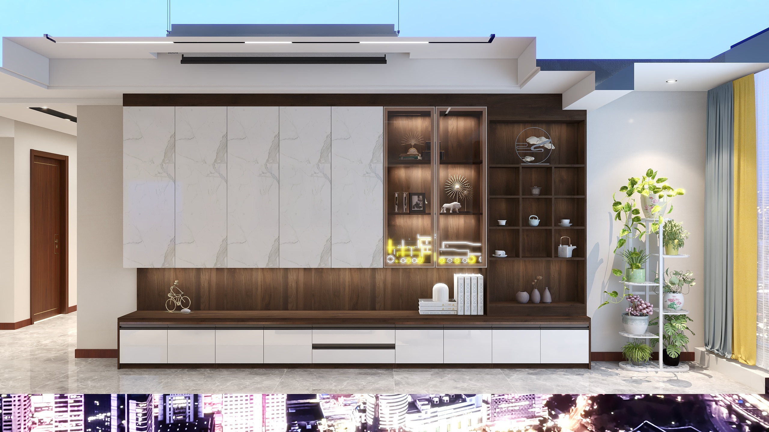 HUACAIZHUANSHI -东海湾和园129㎡3室-装修设计方案