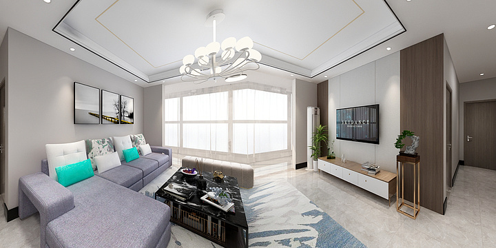 百艺装饰华仔-翡丽湾.大阳台户型-装修设计方案