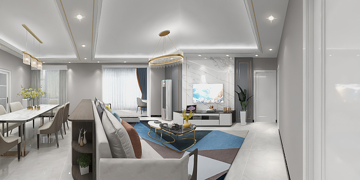 室内设计林通-华庭贵府邓姐效果-装修设计方案