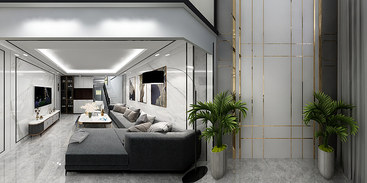 心心哟-《L》|现代轻奢风格自建Loft-装修设计方案