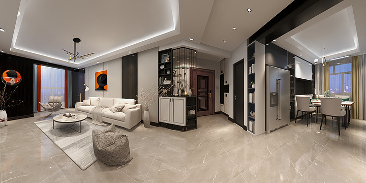 壹方空间全案设计-莱茵湖畔136-装修设计方案