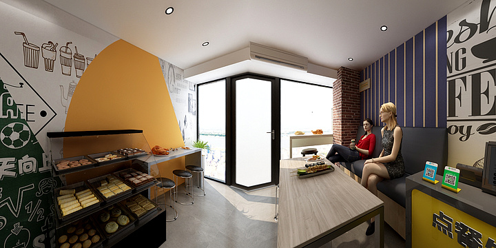 尚茗雅-炸鸡店-装修设计方案