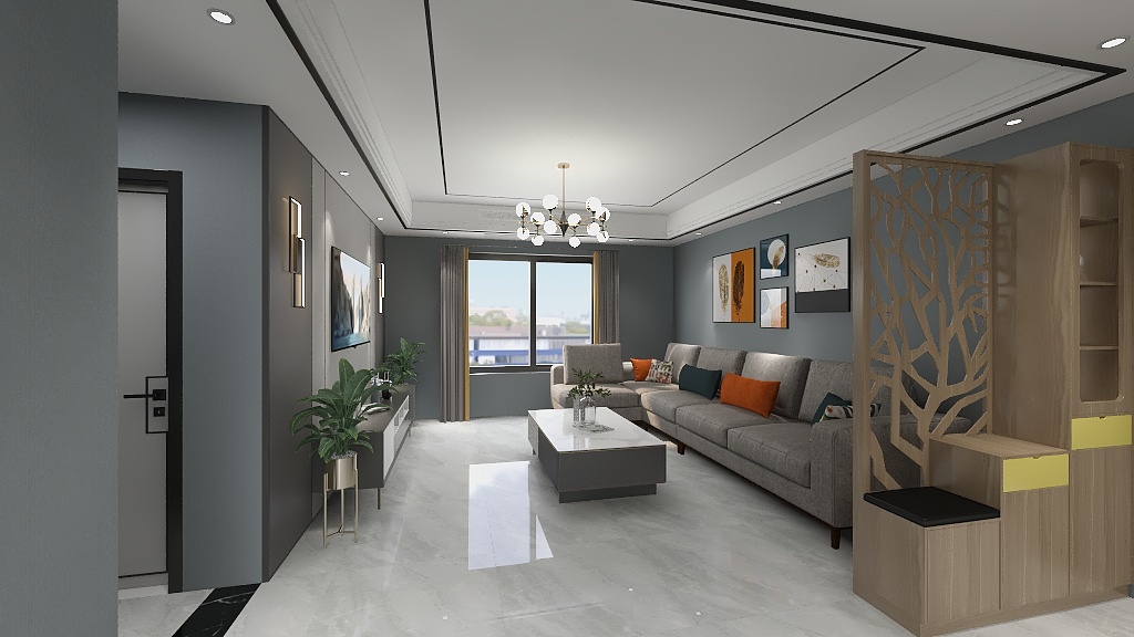 泗水东易逸家装饰工程有限公司-清华苑14号楼东户-装修设计方案