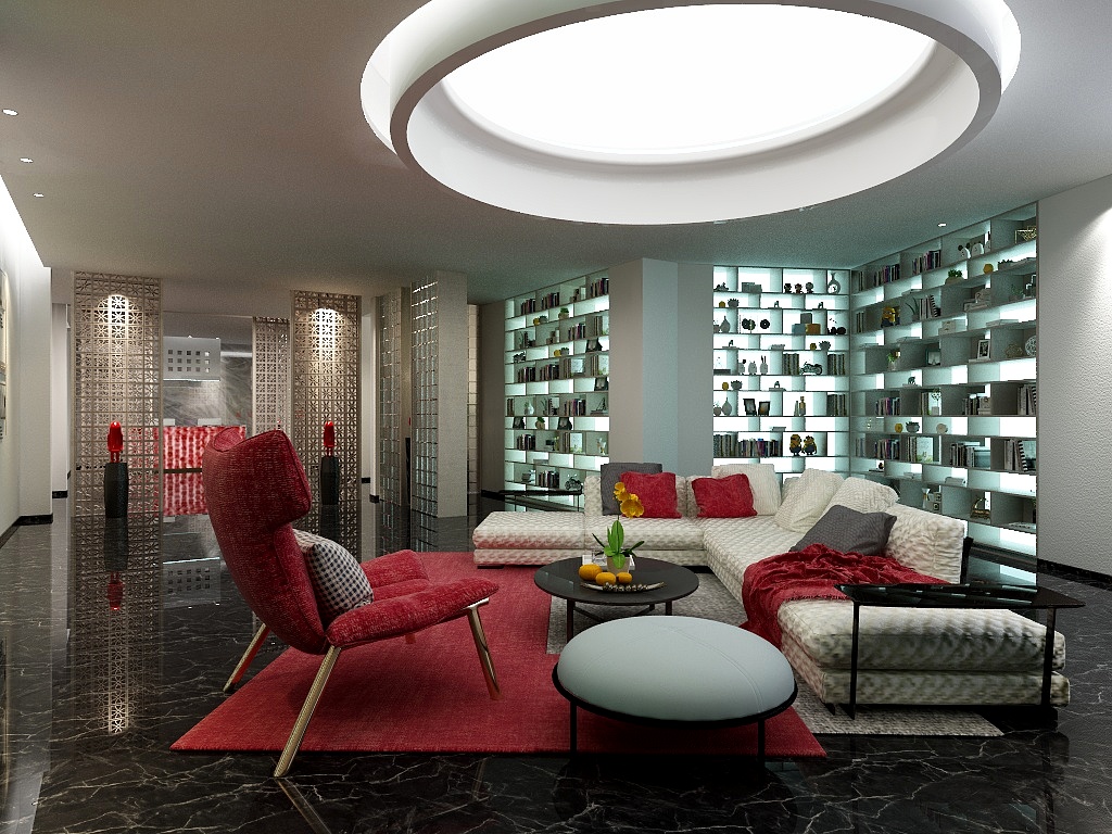 唐海燕-名都集团总部前厅-装修设计方案