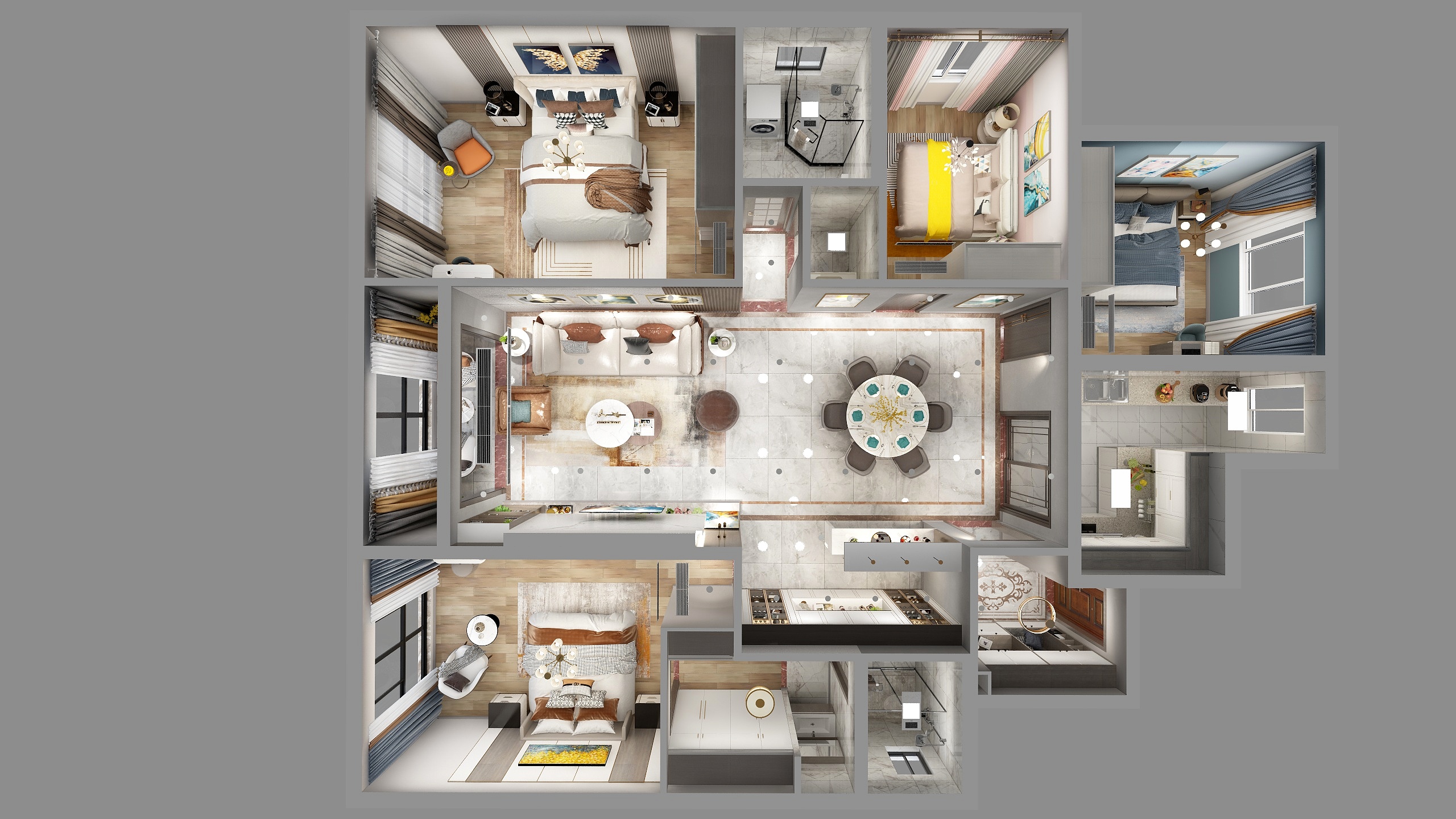 伟7213-现代轻奢设计-装修设计方案