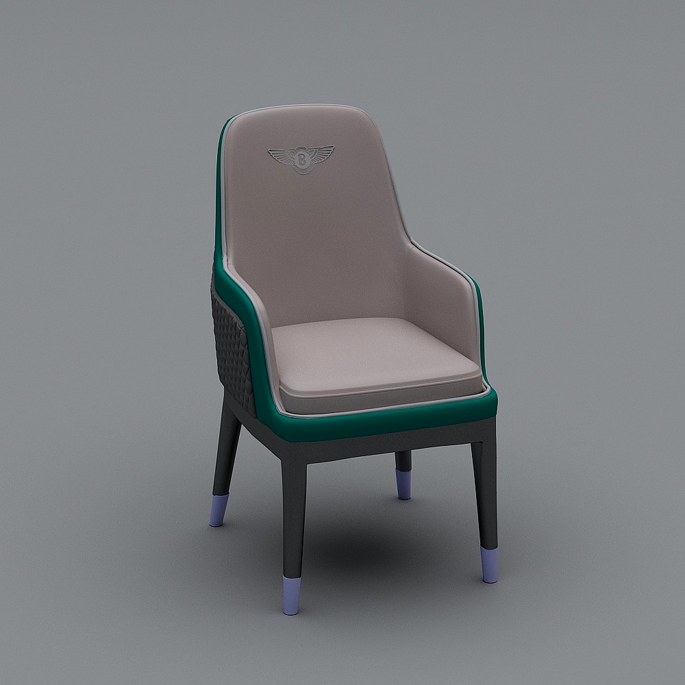 双层靠背单椅3D模型