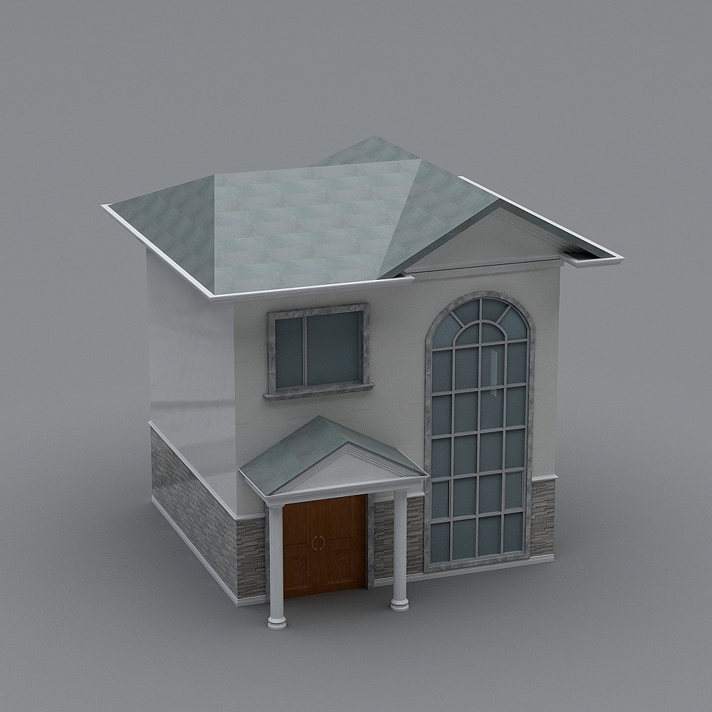 轻钢别墅23d模型