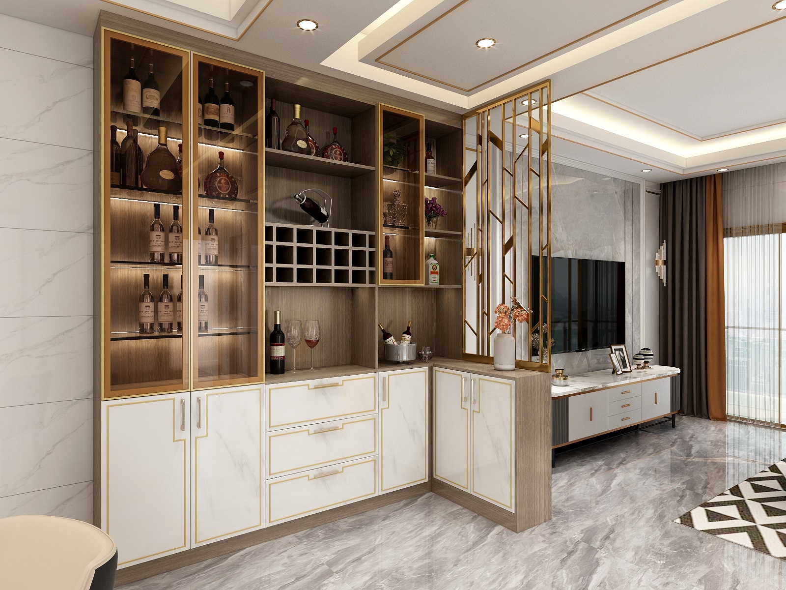 盲点Sunny-鼎艺-五华-金岸华府-装修设计方案