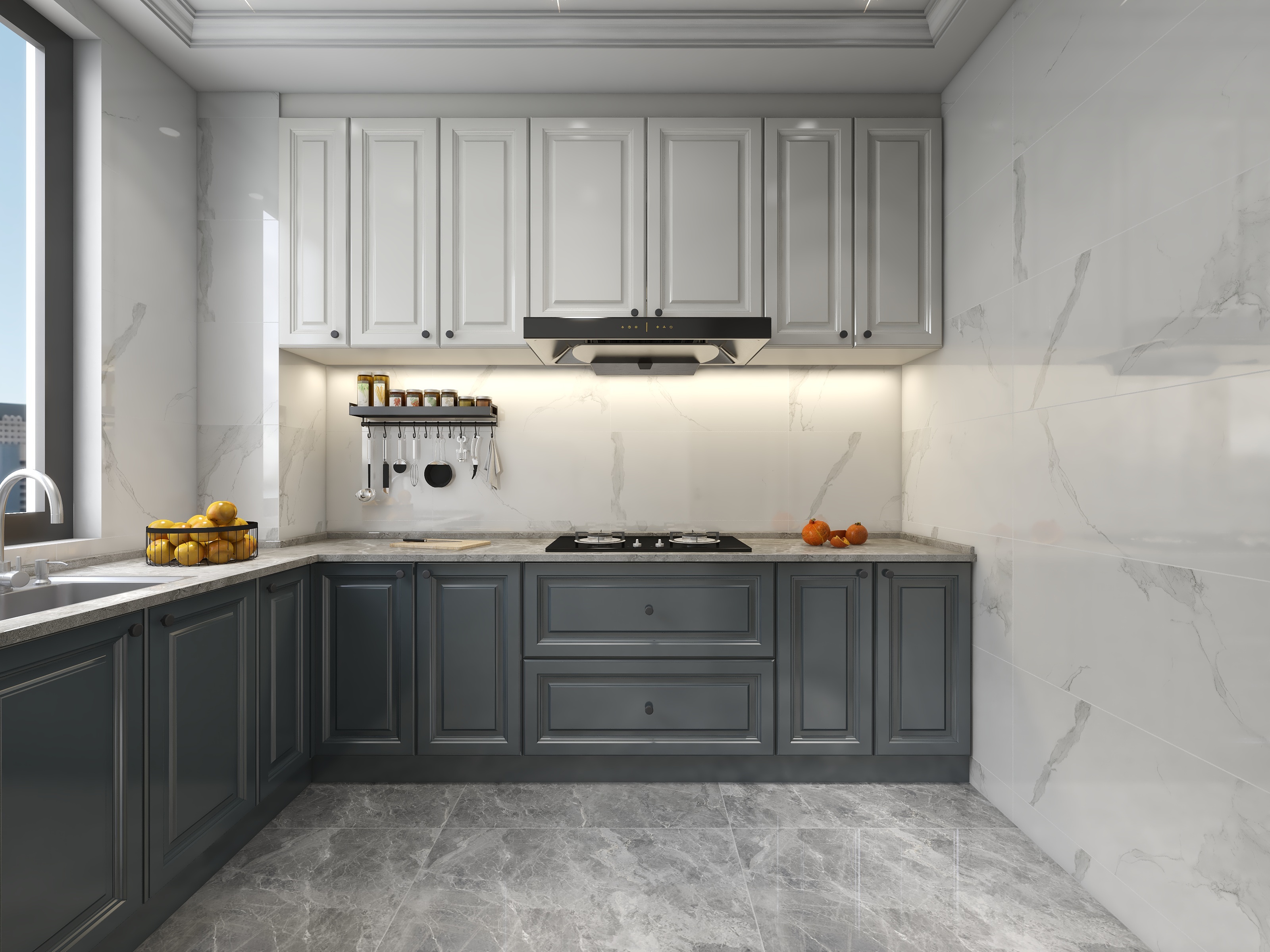 常小巫0-136方美式三居装修效果图