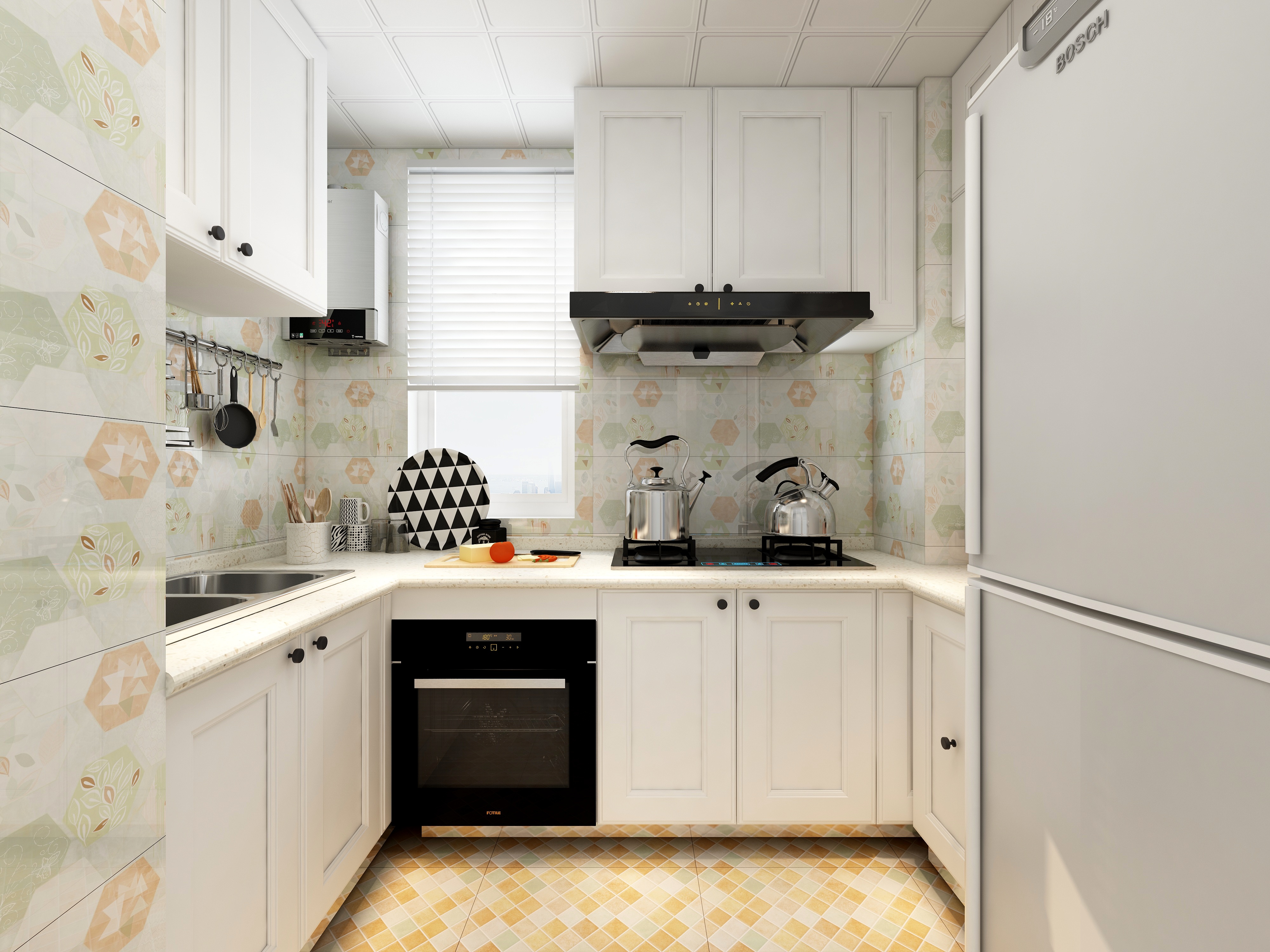 王思力-北海公寓---北欧清新风装修效果图