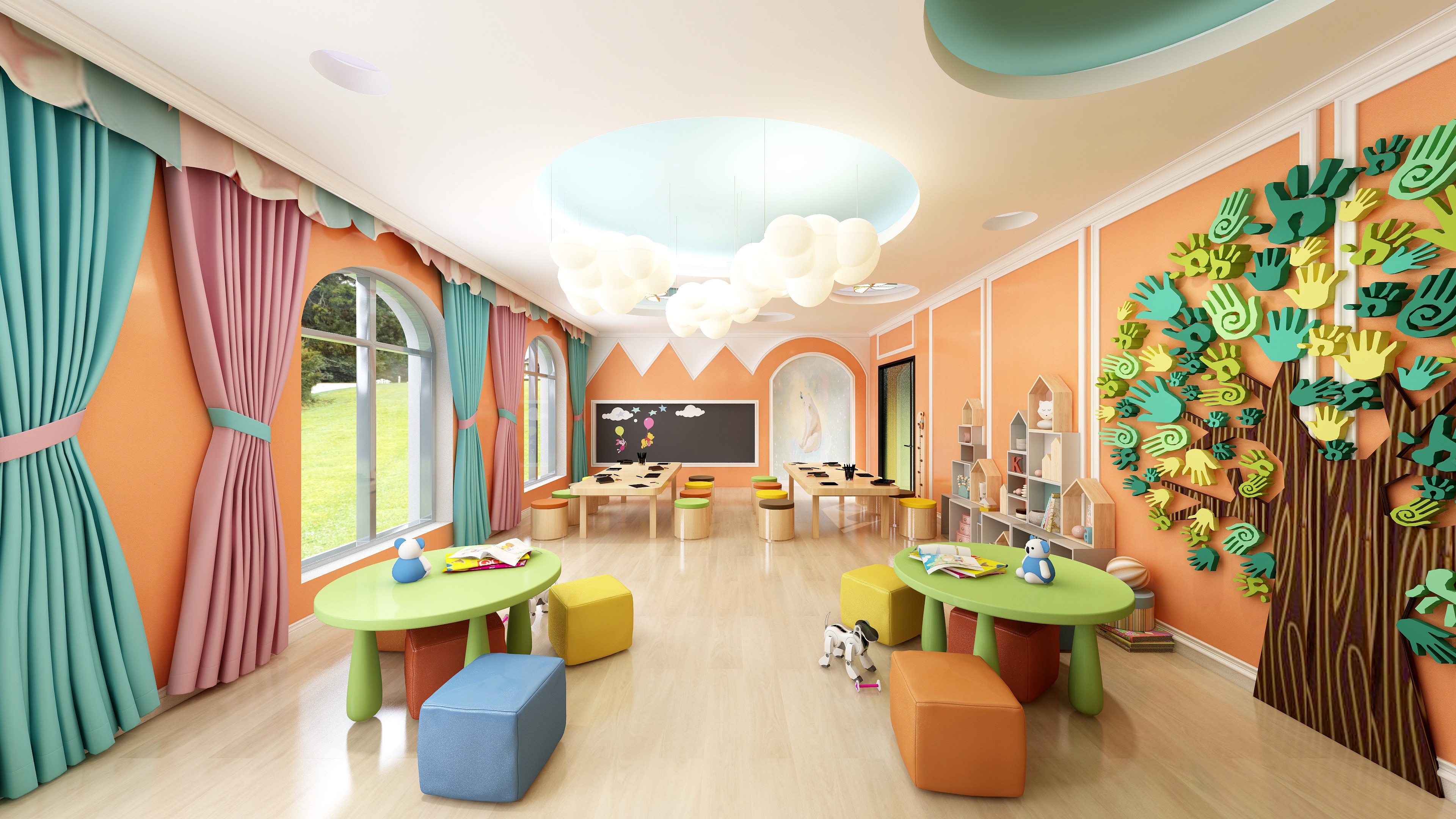 HK设计-幼儿园教室-装修设计方案
