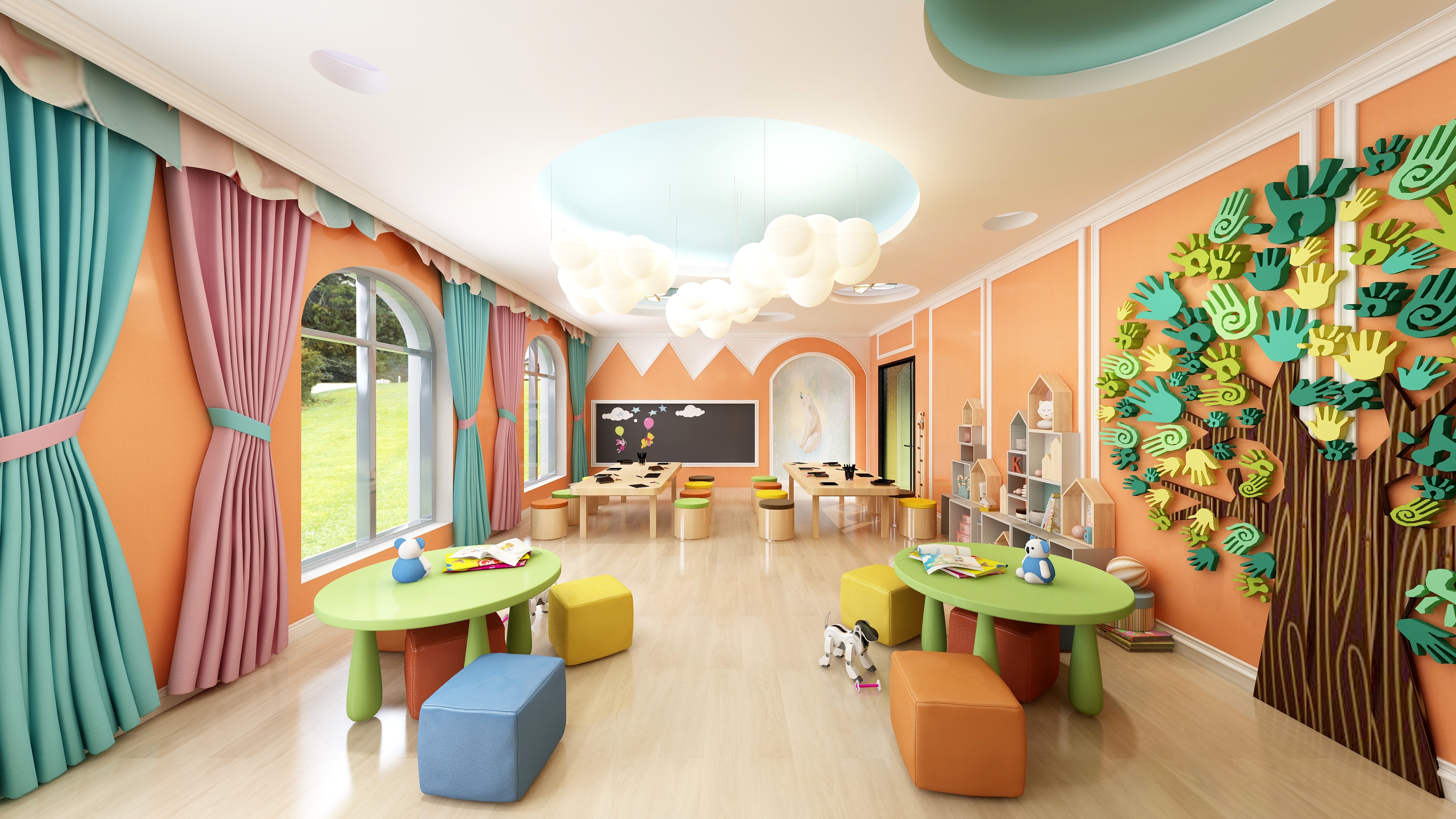 奋斗D青春-幼儿园教室-全方案-装修设计方案