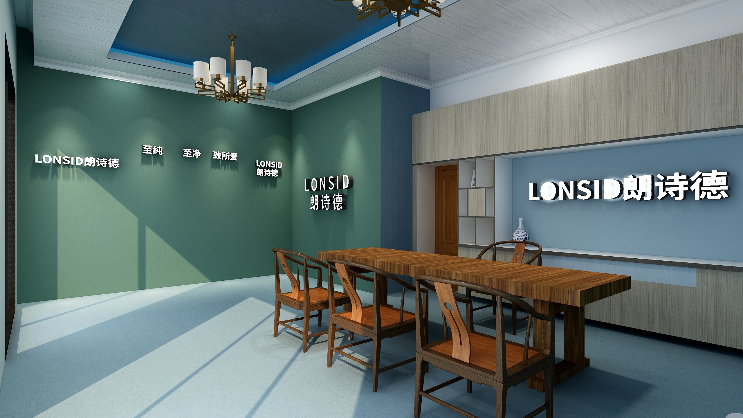 创惠建筑-禾寮净水系统展示厅-装修设计方案