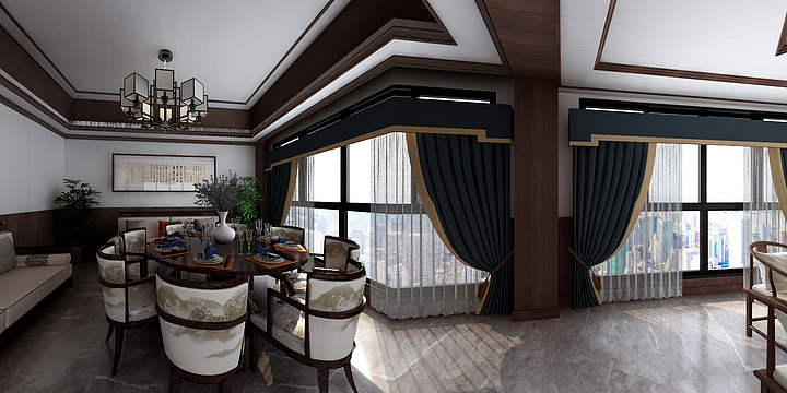阁兰居集成墙板-合川鱼庄 -大厅二-副本-装修设计方案