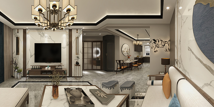 chanNKWe-深色新中式（1）-装修设计方案