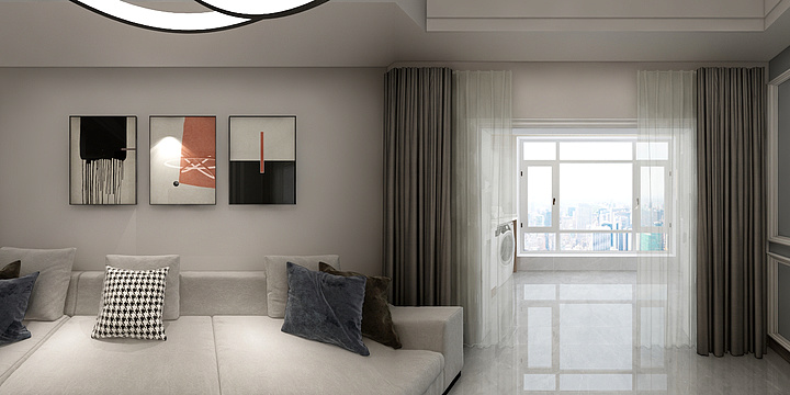 凌飞飞oy-冠城81平现代简约-装修设计方案