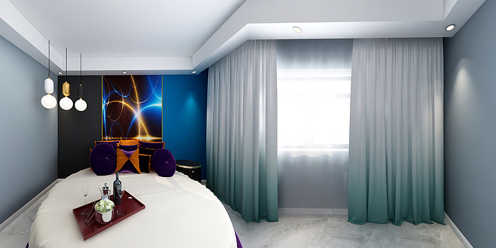 山西卓艺空间装饰-金域王府・帝景48-1-3701-装修设计方案