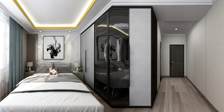 青藤空间建筑设计-会同现代风格效果图-装修设计方案