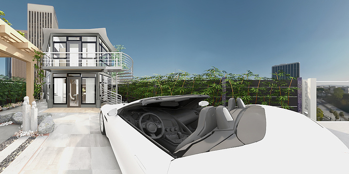 老卢先生-自建度假小屋效果图-装修设计方案