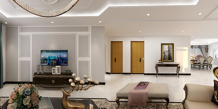 奥特曼m-别墅酷家乐-装修设计方案