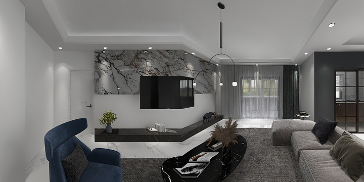 鸿羽设计东东-美伦凯悦蓝山-装修设计方案