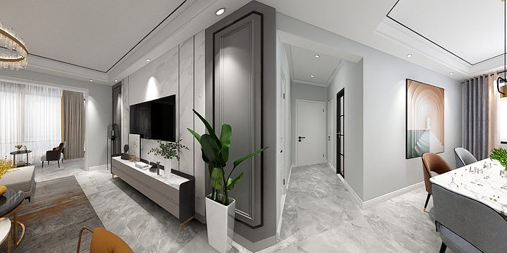 设计师王娜娜-国酒城杨姐雅居-装修设计方案