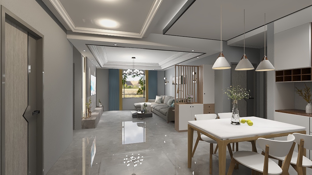 泗水东易逸家装饰工程有限公司-清华苑14号楼东户练习-装修设计方案