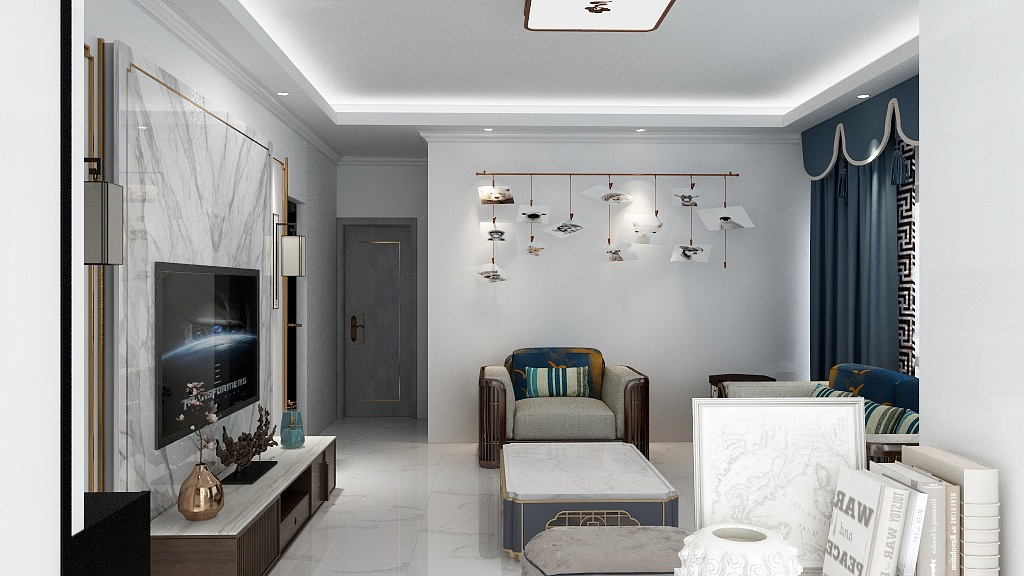 集成吊顶小潘-瑞和园89.50㎡B户型3室2厅1卫-装修设计方案