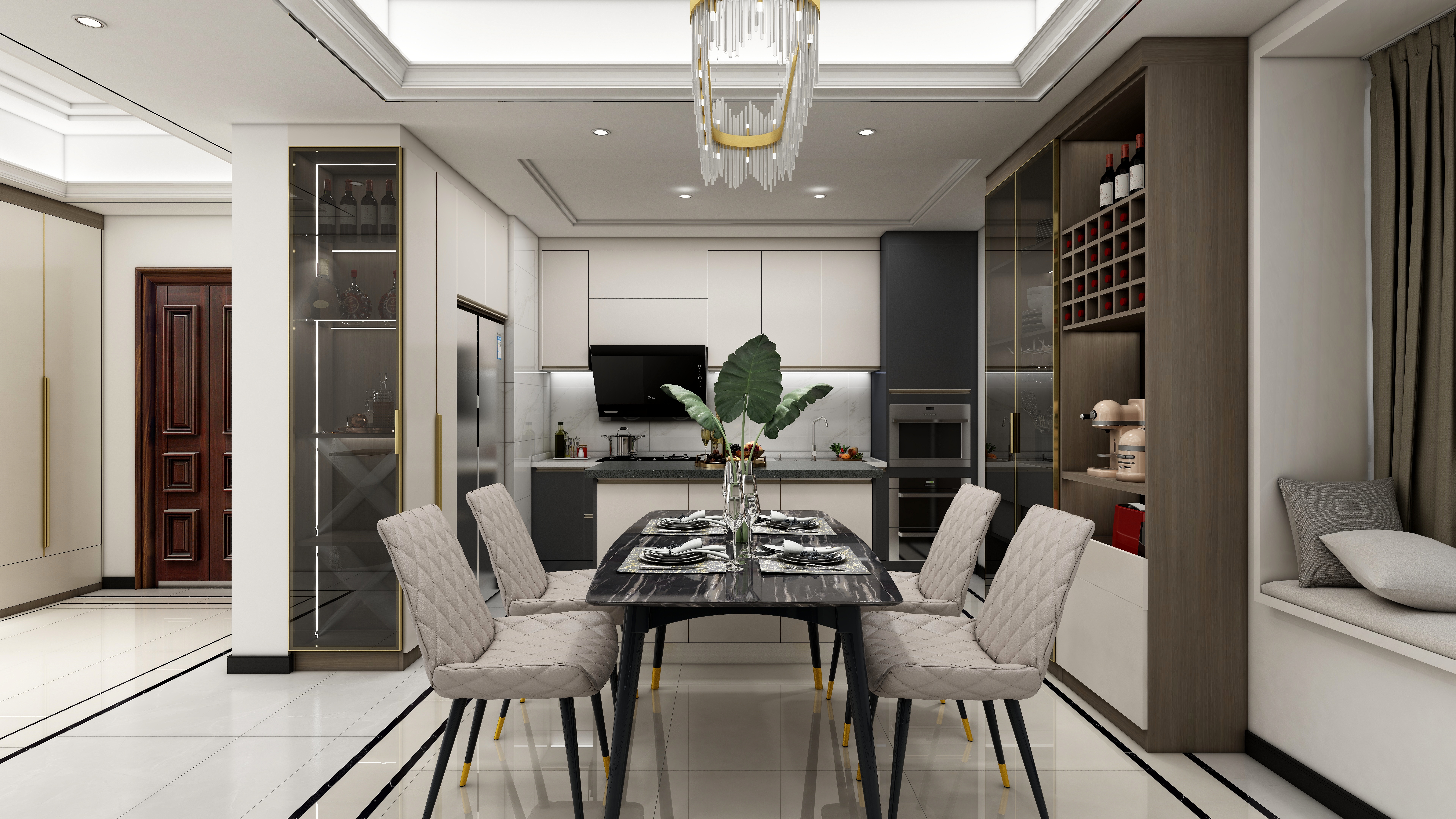 诗尼曼EfWp-175平简约轻奢两居装修效果图