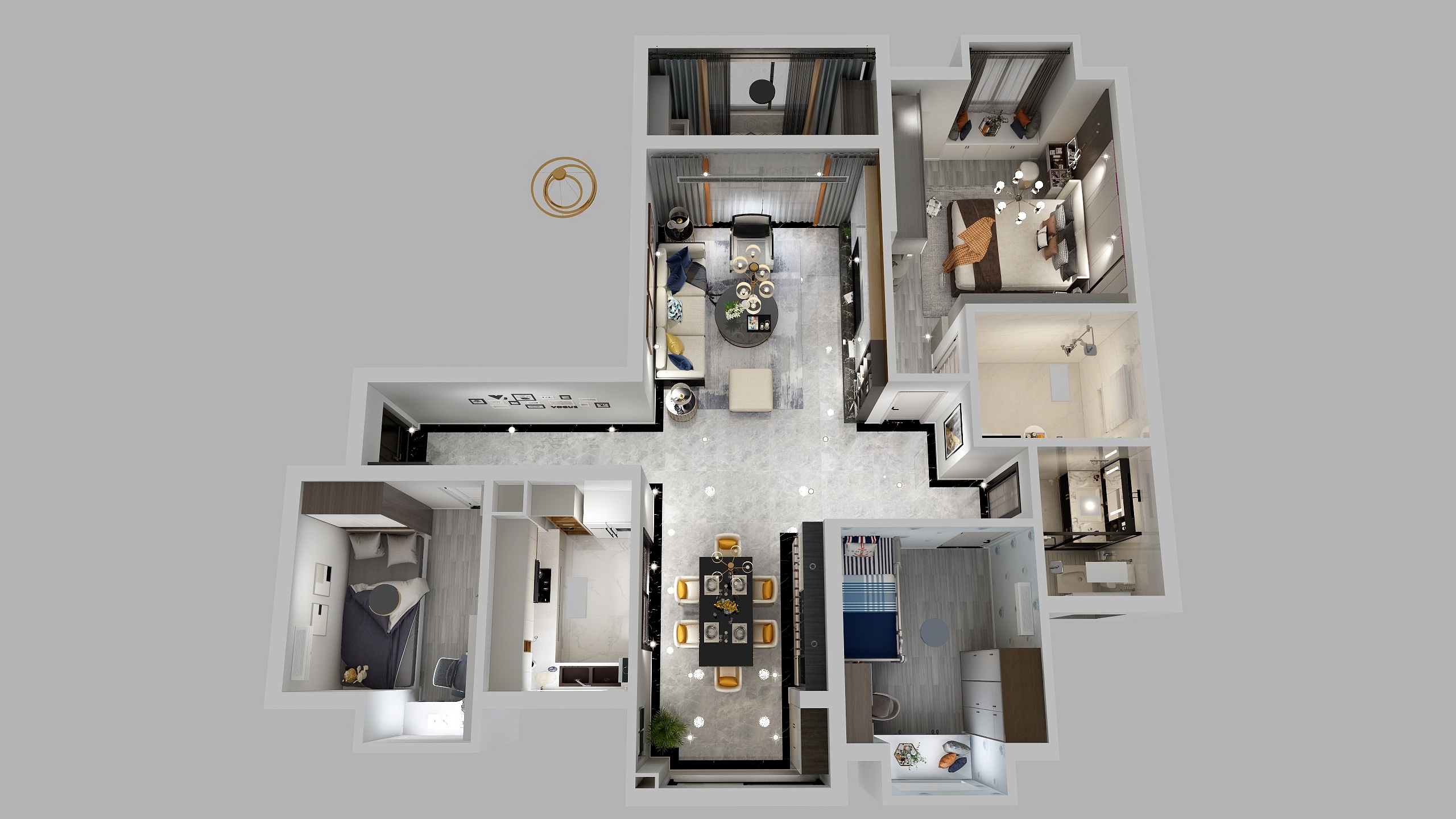 陈林原创设计-东湖雅庭-胡总雅居-装修设计方案