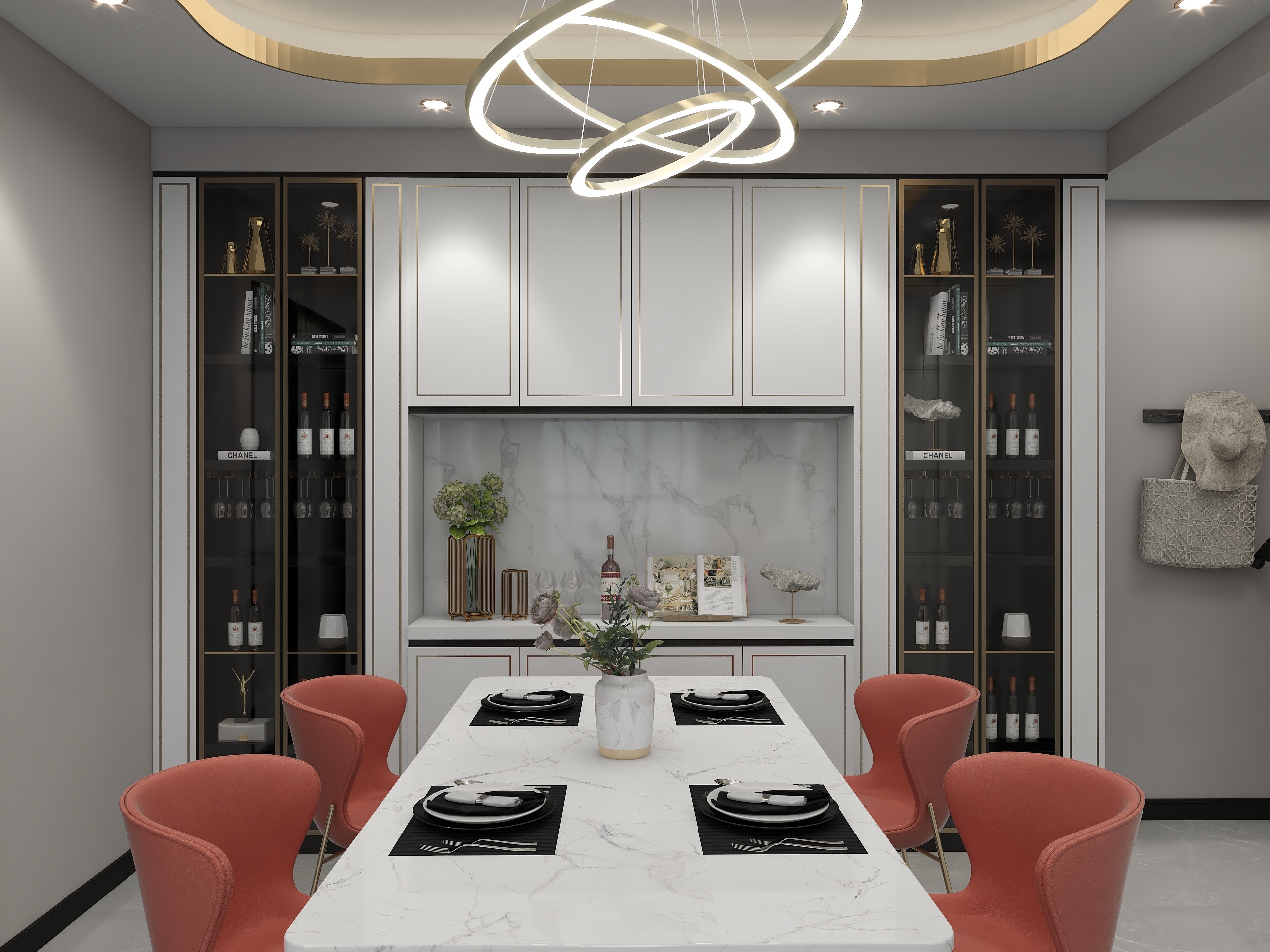 T54-长通熙园04户型轻奢-装修设计方案