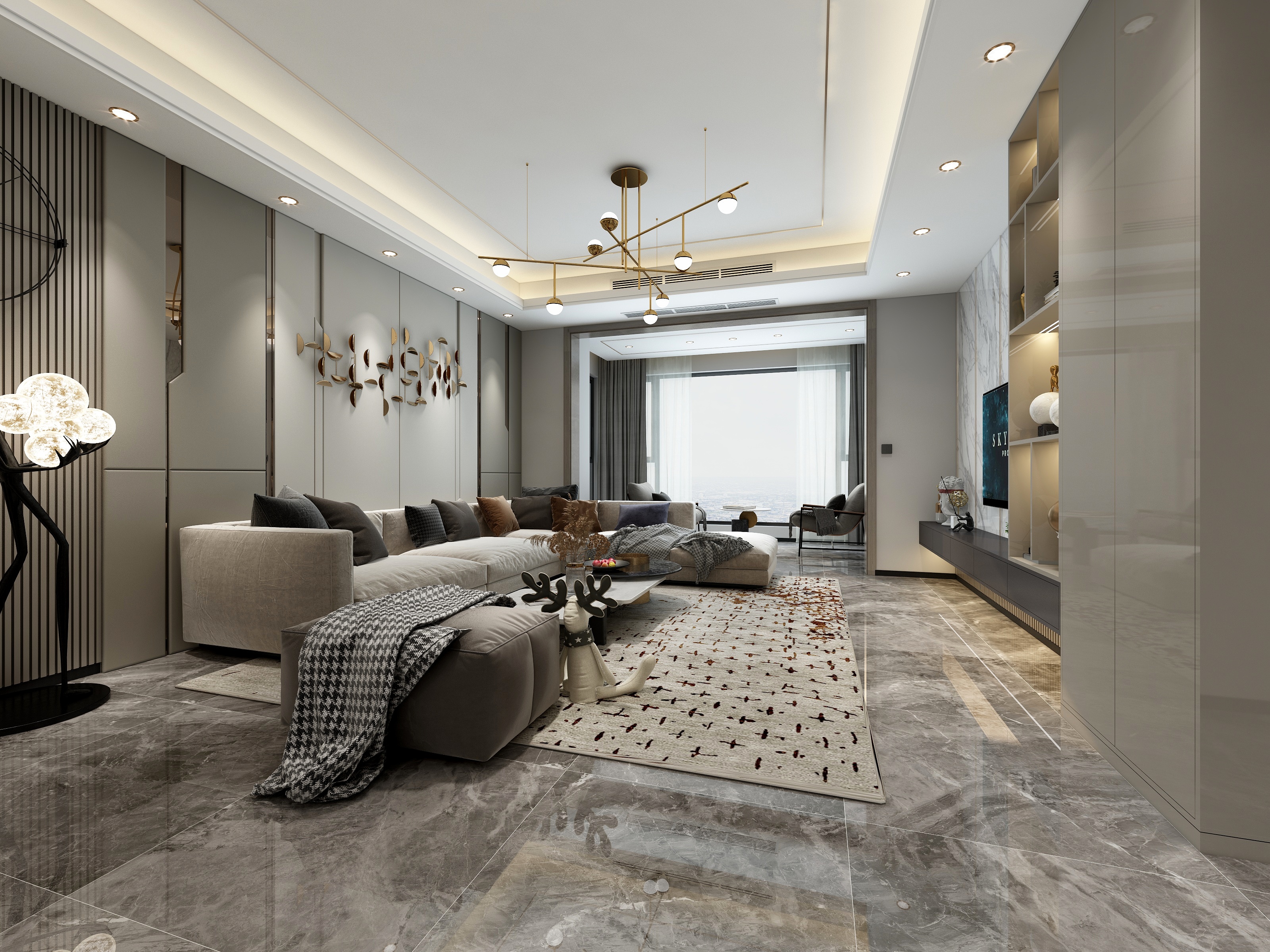 DesignerCP-时代晶科名苑-李女士（轻奢风格）-装修设计方案