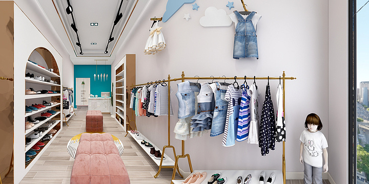 万嘉优图lUpG-彩云童装店-装修设计方案