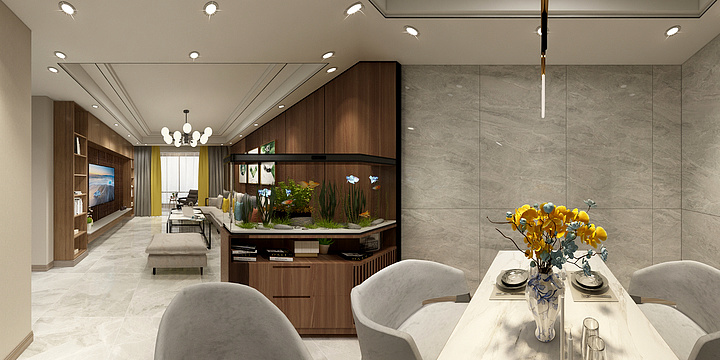 文啸-东城一号A6-2703李总雅居方案二-装修设计方案