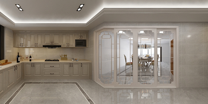 整木定制王工-融侨观邸别墅厨柜-装修设计方案