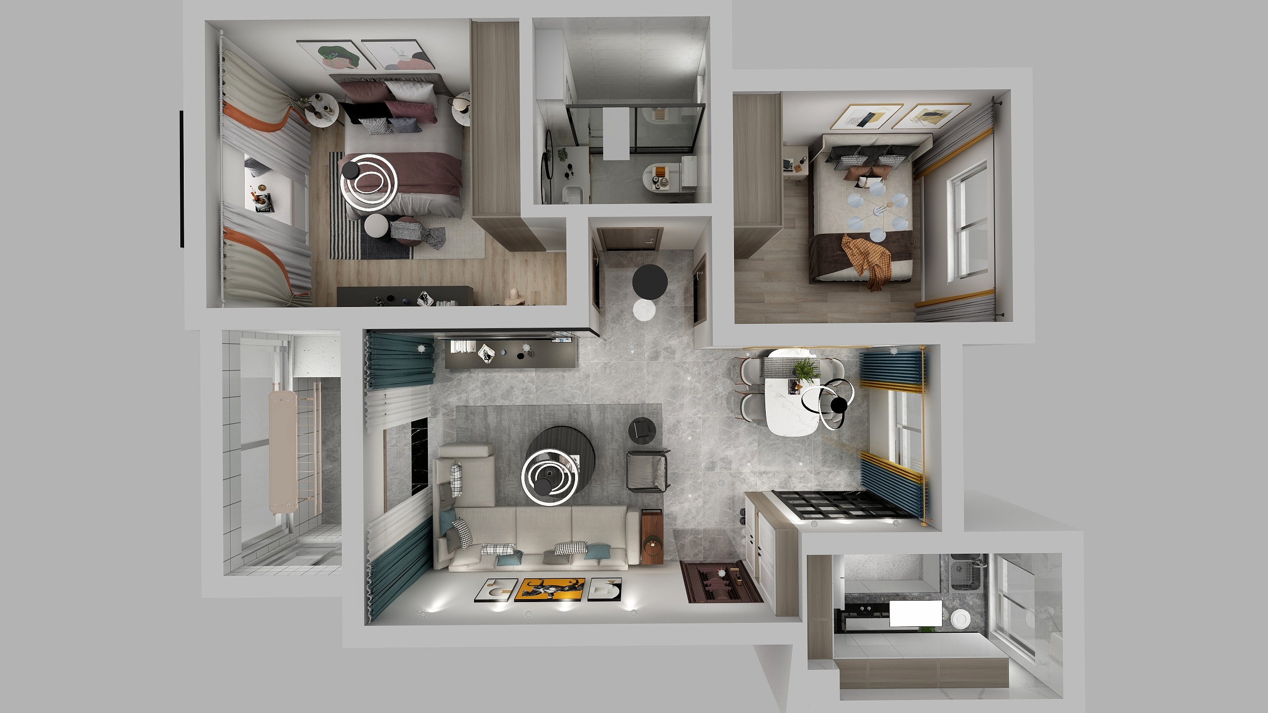 W旎-俩房C-装修设计方案