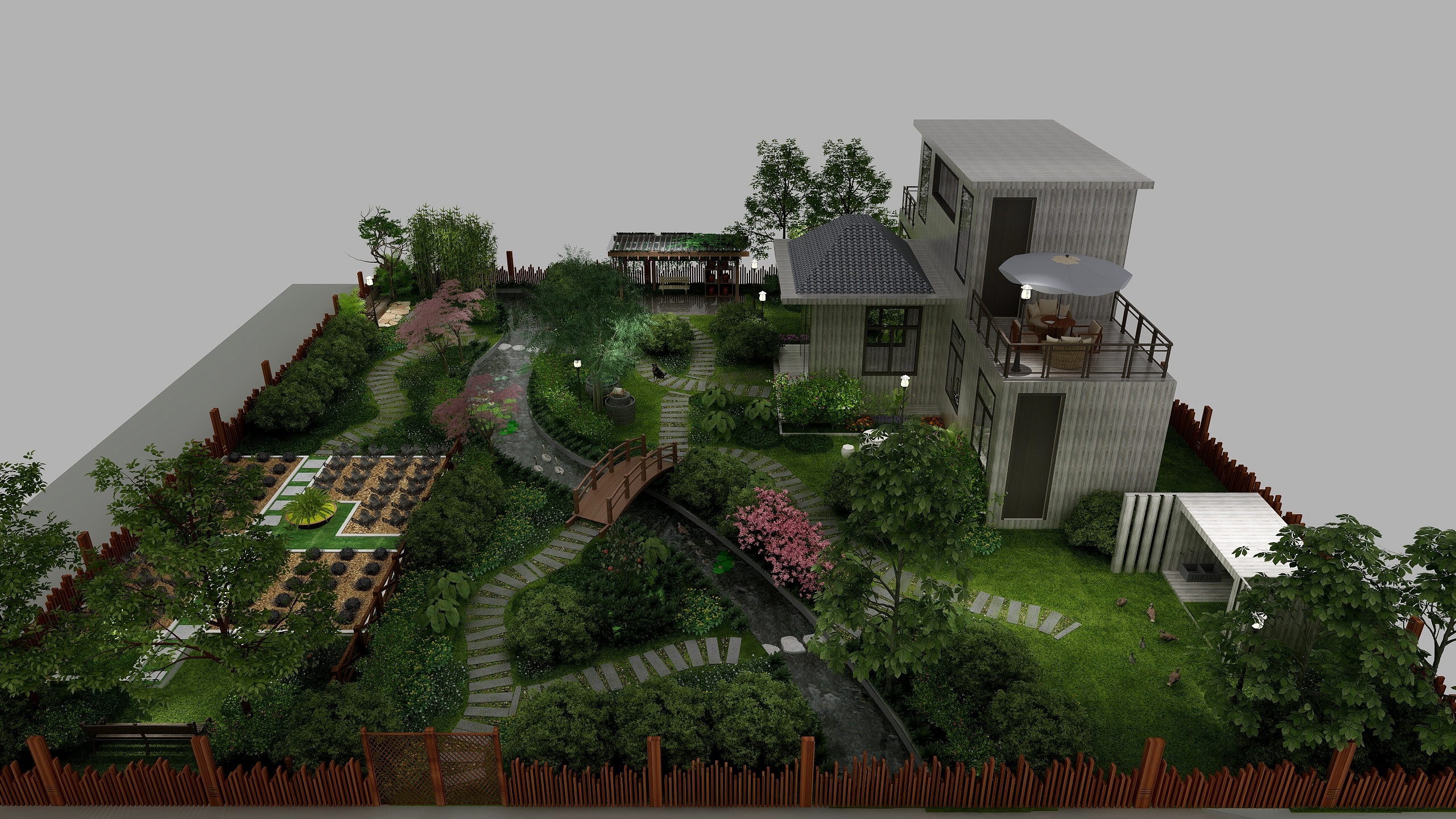 海派设计一南-南通农家民宿小院-装修设计方案