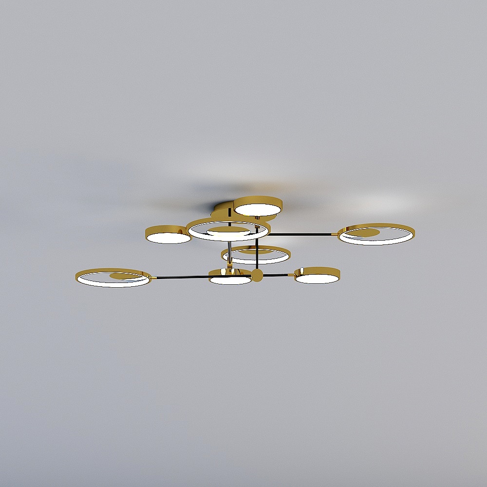 VVS-3034客厅吸顶灯3D模型