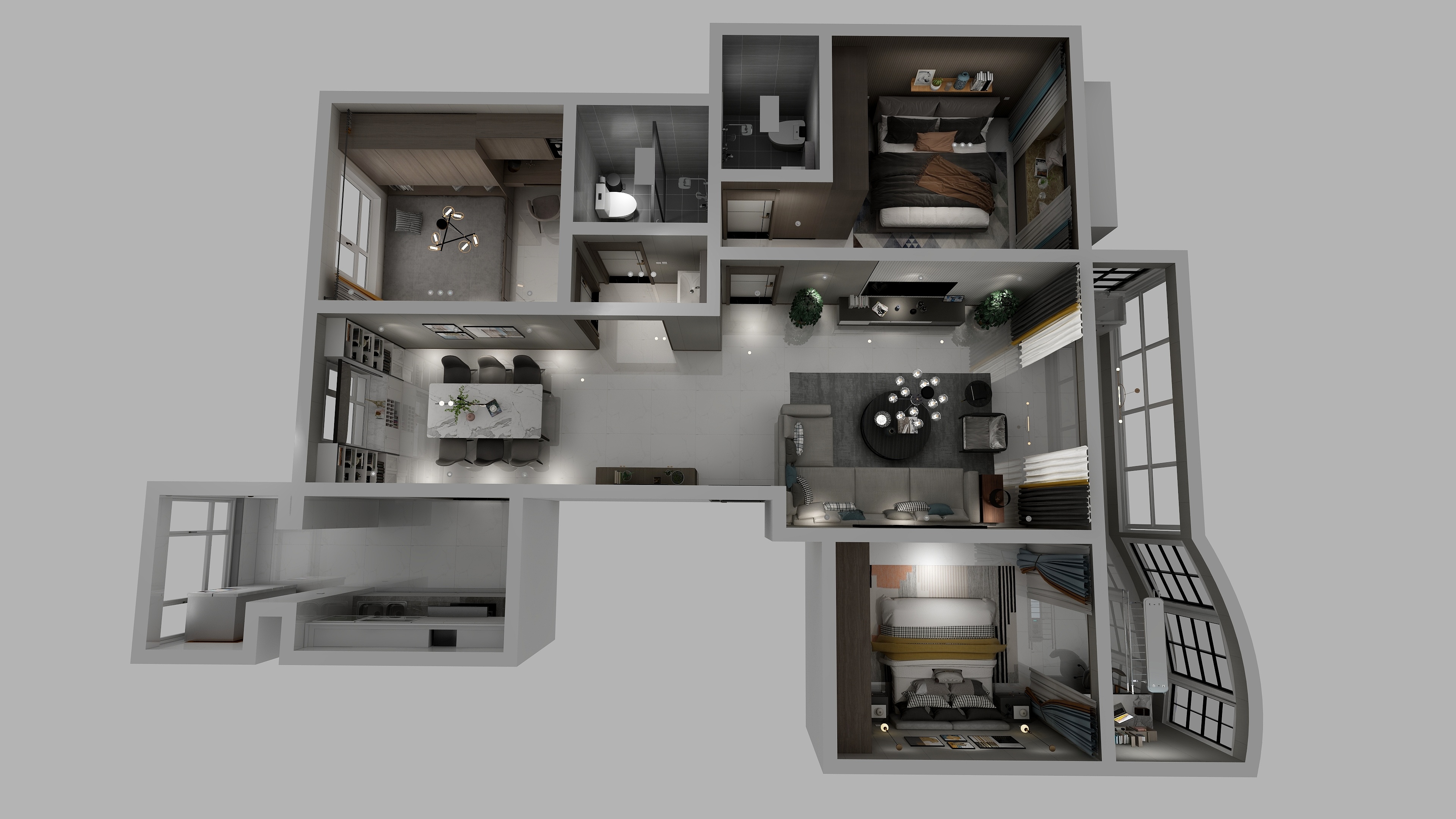 靖边县党霖装饰设计工作室-靖边县丽景花园-装修设计方案