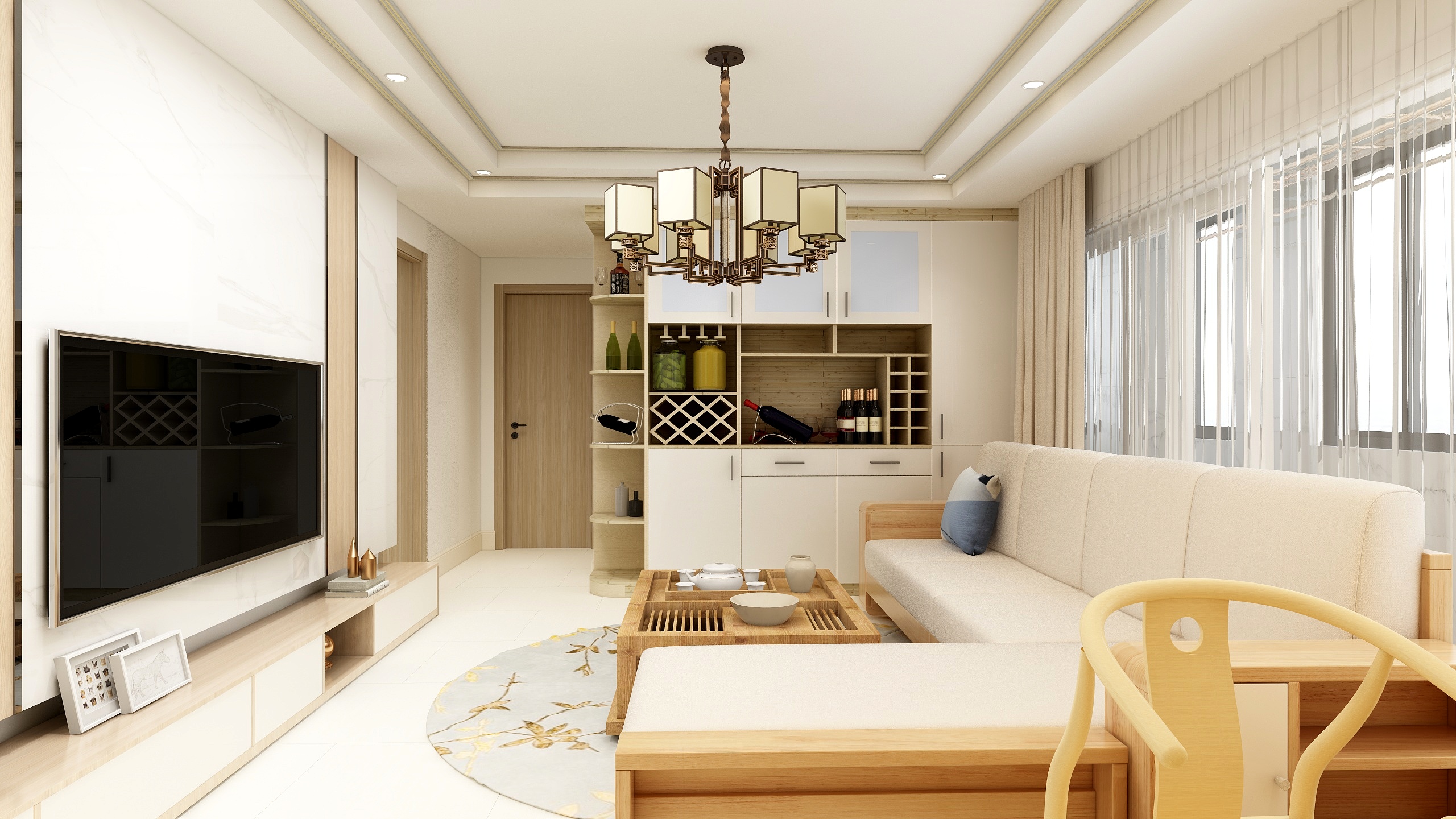 新悠萌-瑞和园89.50㎡B户型3室2厅1卫-装修设计方案