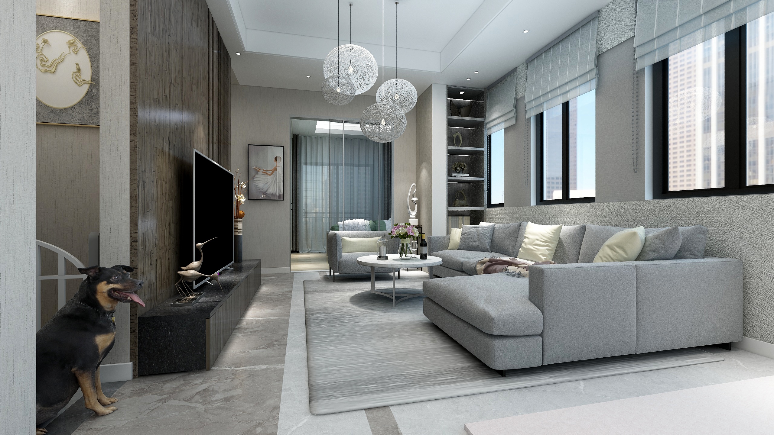 谭伟安-瑞和园89.50㎡B户型3室2厅1卫-装修设计方案