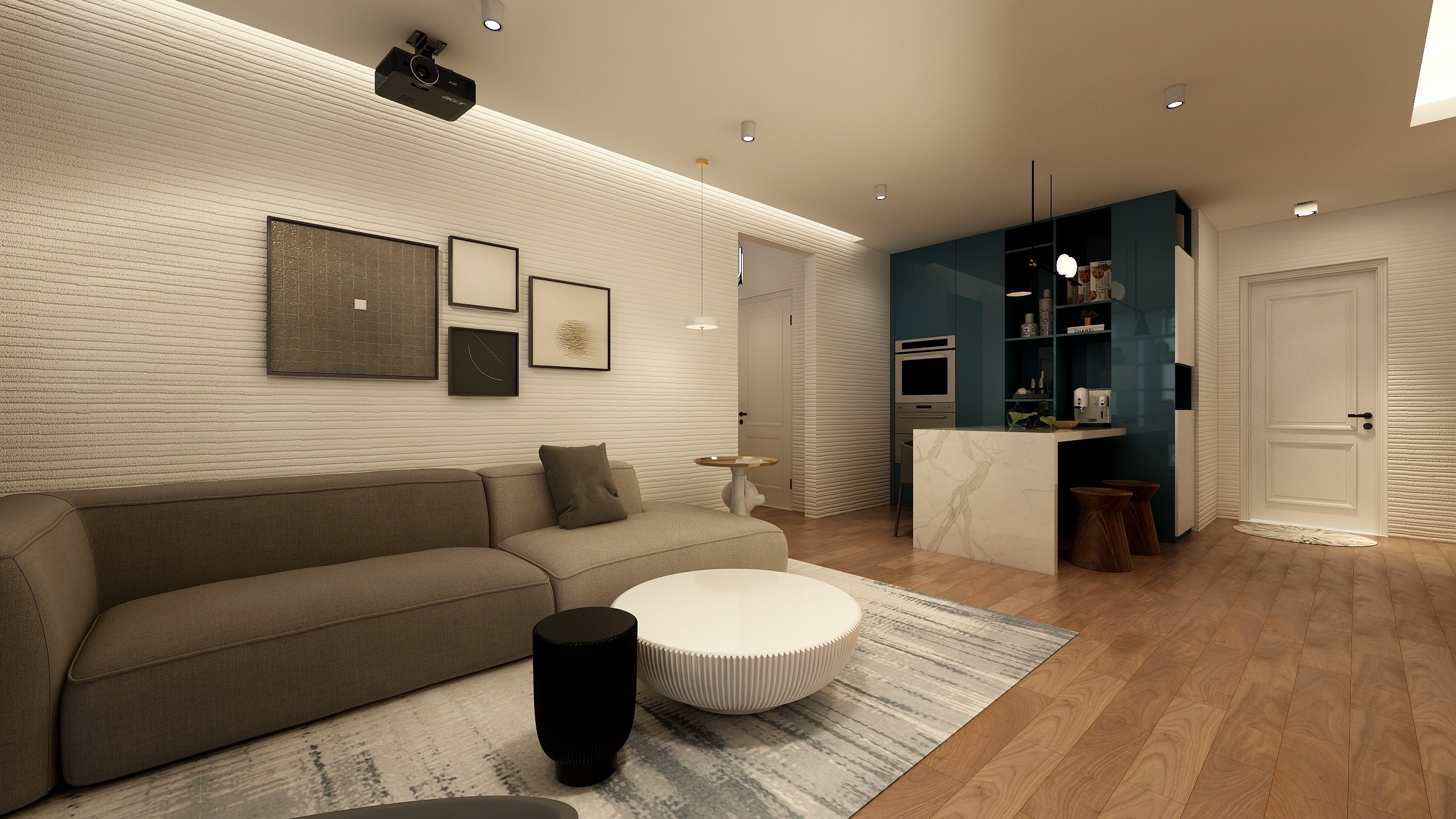 Eulla5200-90方现代风客厅装修效果图