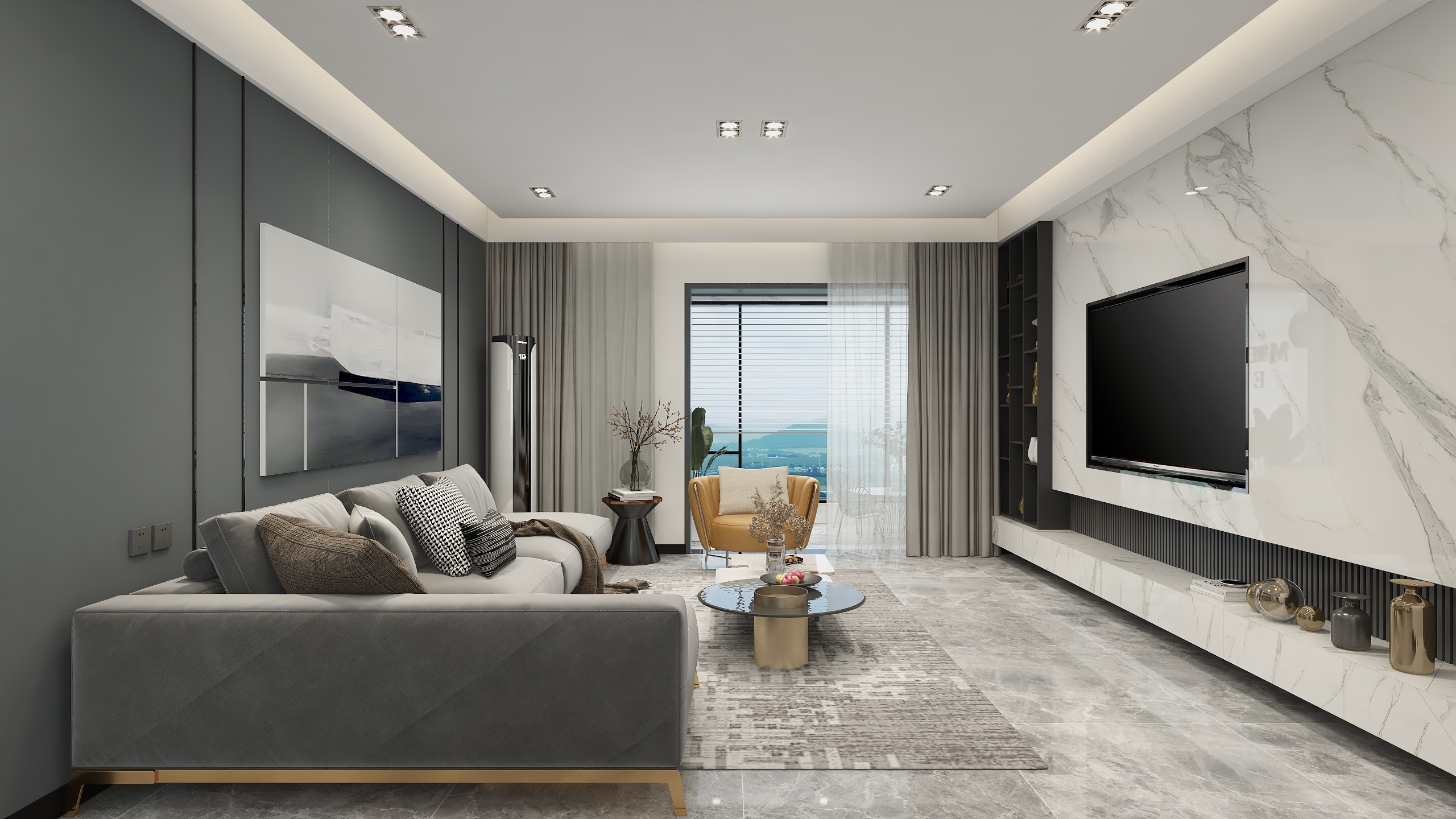 鹏之境工作室-158平|无主灯大平层-装修设计方案