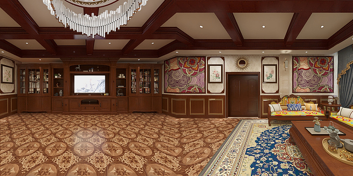 陈俊龙-森卡庄园【昌庆大夏】扎西华宅-装修设计方案