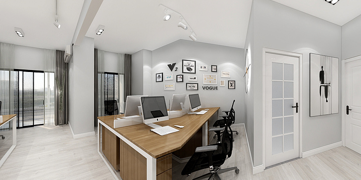 雅度建筑装饰-华西国际办公室局部翻新-副本-装修设计方案