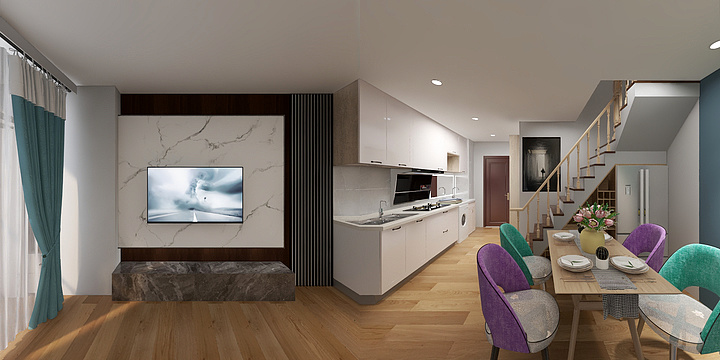 竹木纤维设计小曾-公寓楼-装修设计方案