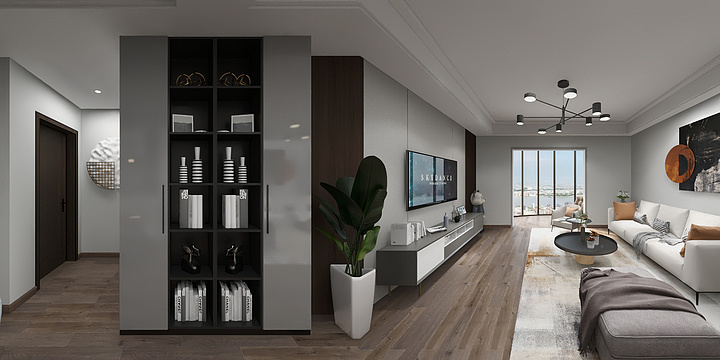 张图图YC-现代5-3-502-装修设计方案