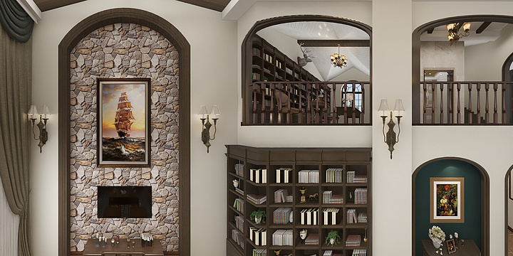 方琴-龚总府邸-二楼卫生间3-装修设计方案