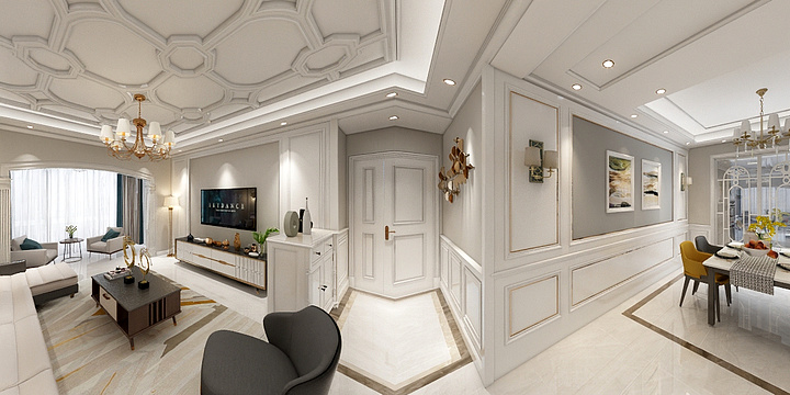 Hu_yy-白色的欧式烂漫-装修设计方案