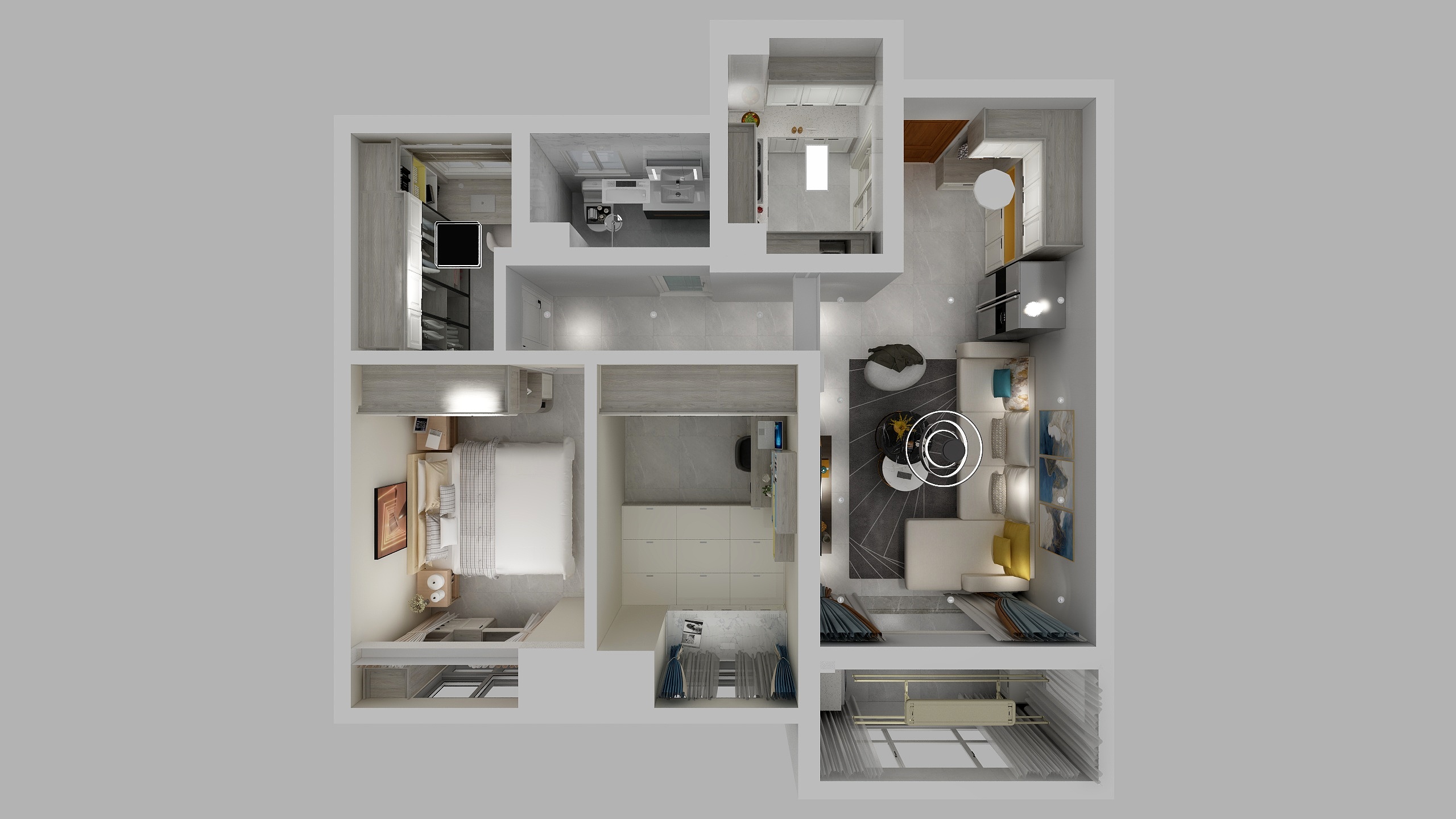 逍遥之家-9-1002-方案2-装修设计方案